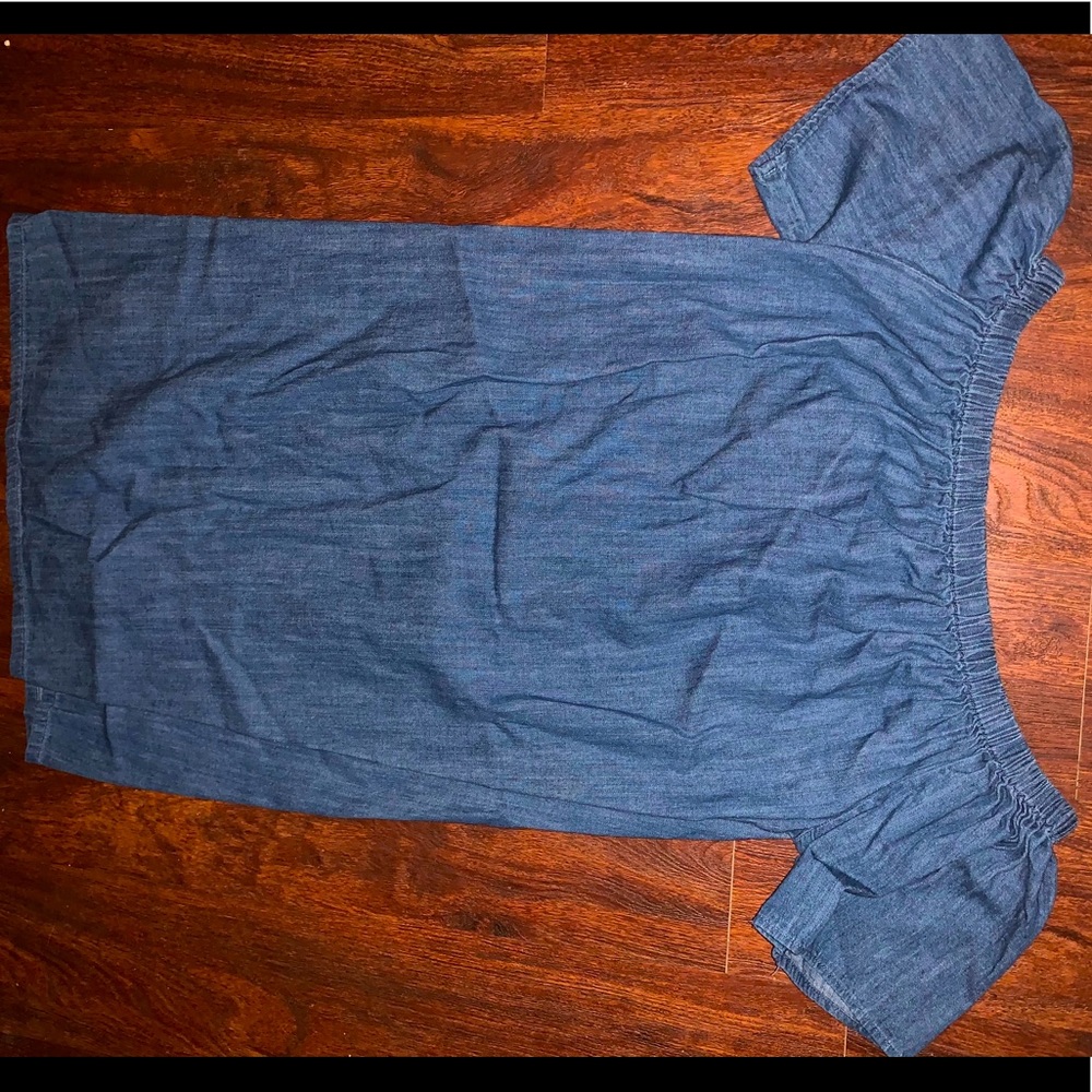 Women’s off the shoulder Jean dress